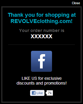Revolve Facebook Like Lightbox
