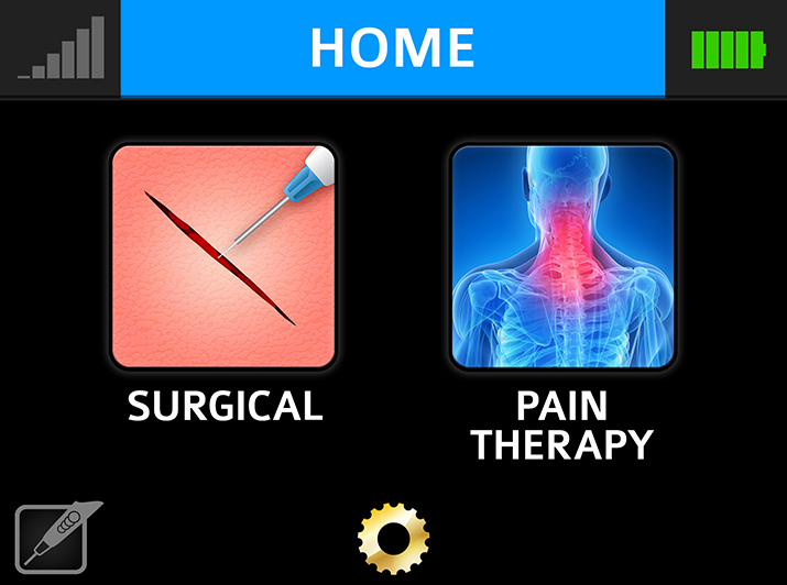 Biolase Epic S Home Screen