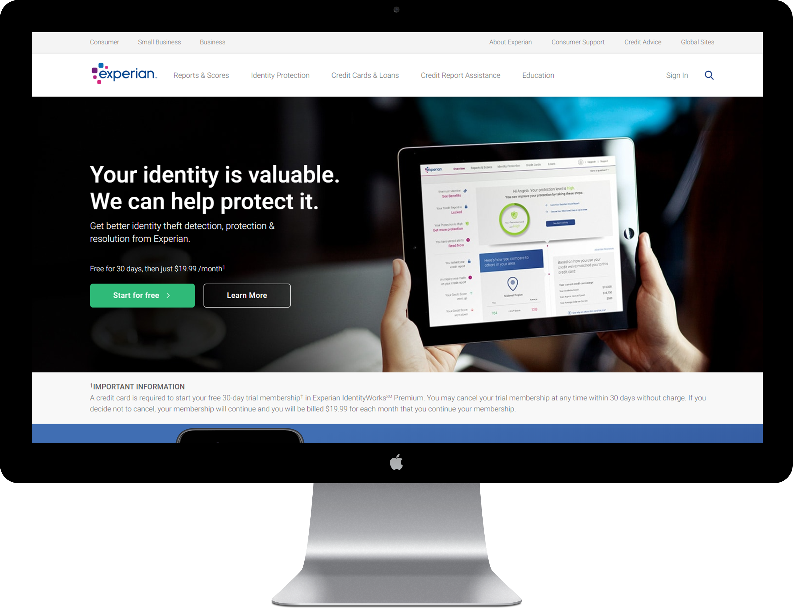 Experian Website